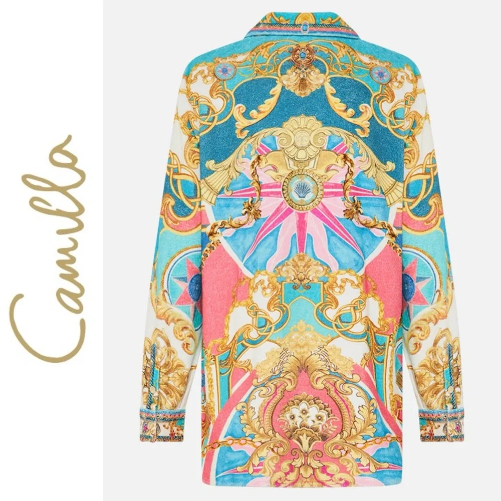 Camilla Double Breasted Soft Sail Away With Me Jacket S - Picture 2 of 15